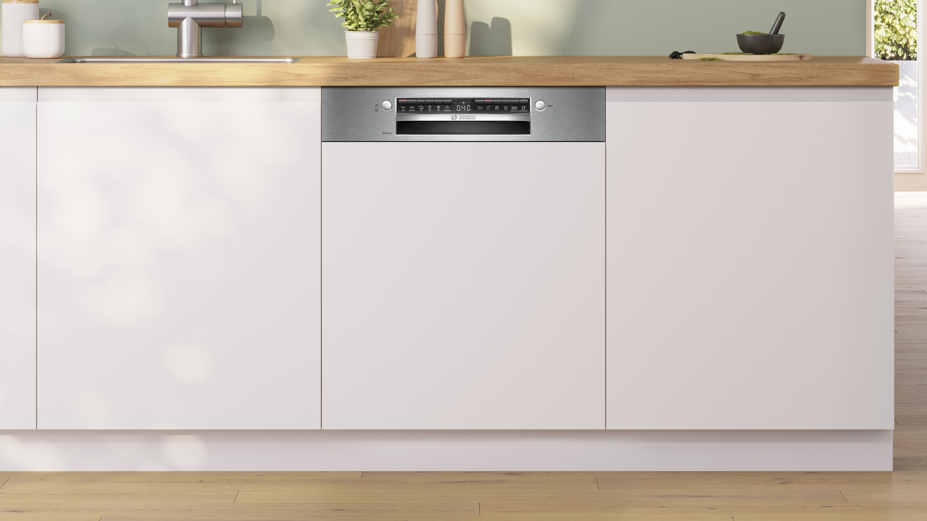 Bosch SMI4EVS04E, Félig beépíthető mosogatógép