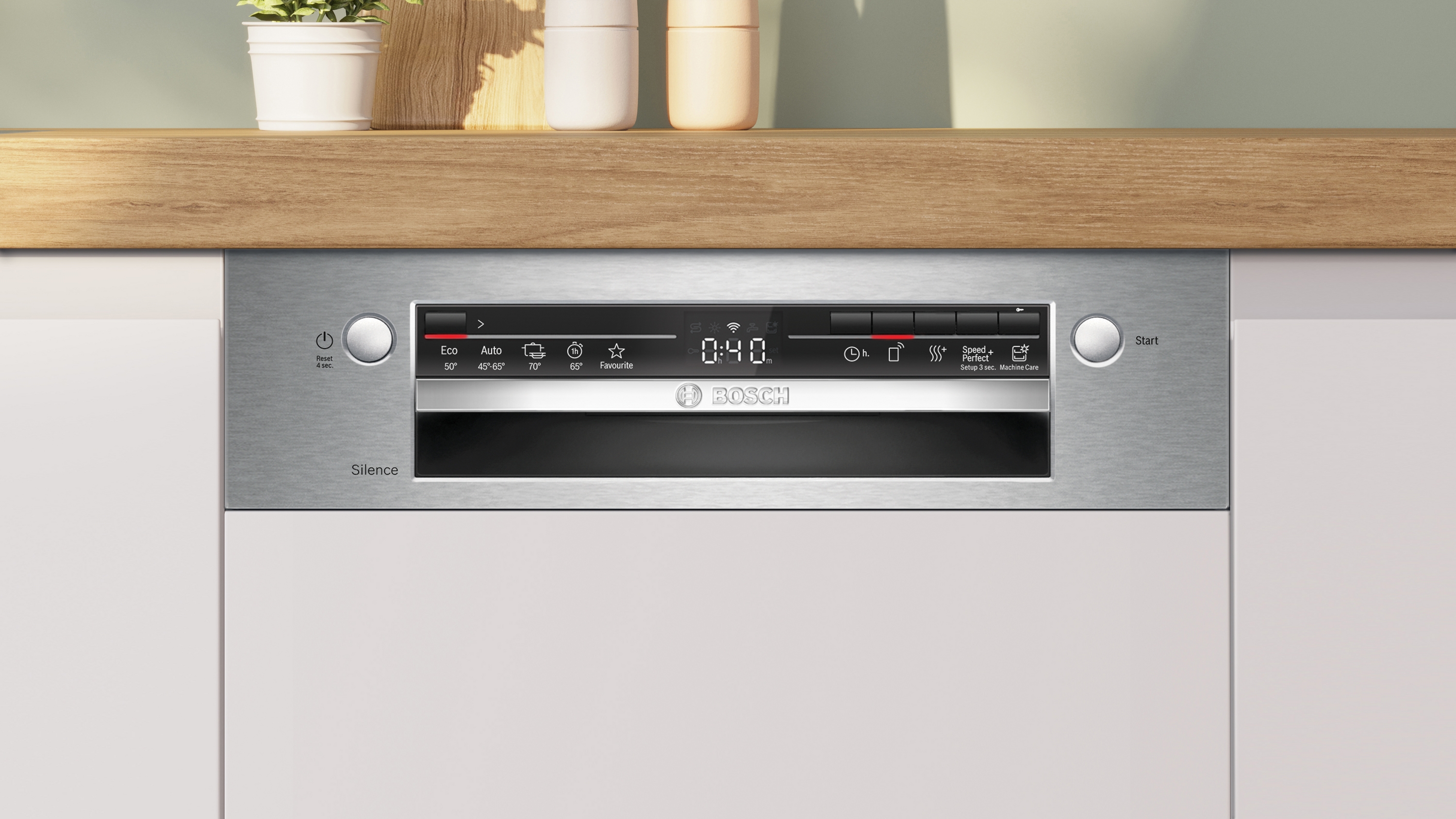 Bosch SPI2HKS02E, Félig beépíthető mosogatógép