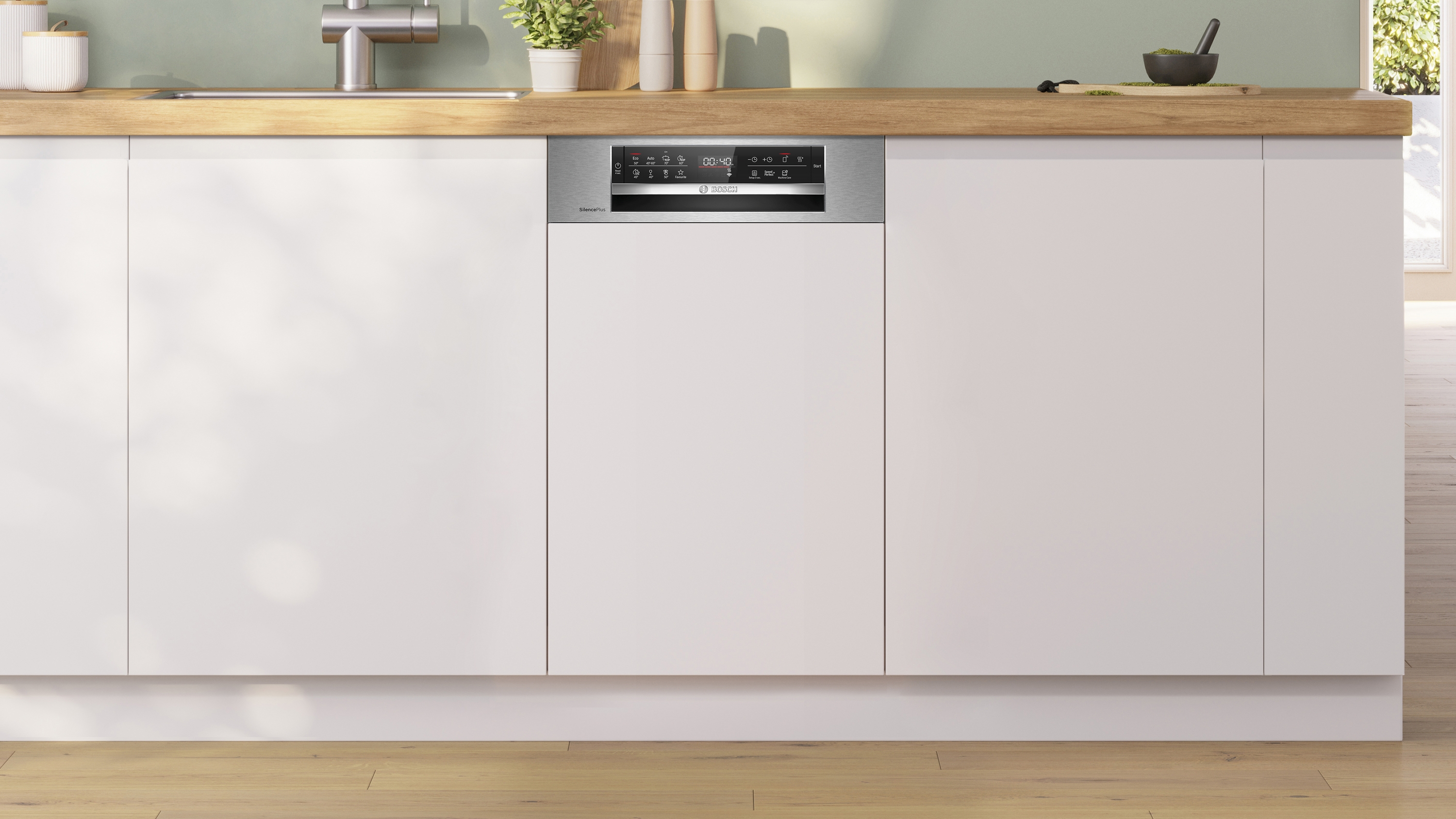 Bosch SPI6EMS21E, Félig beépíthető mosogatógép