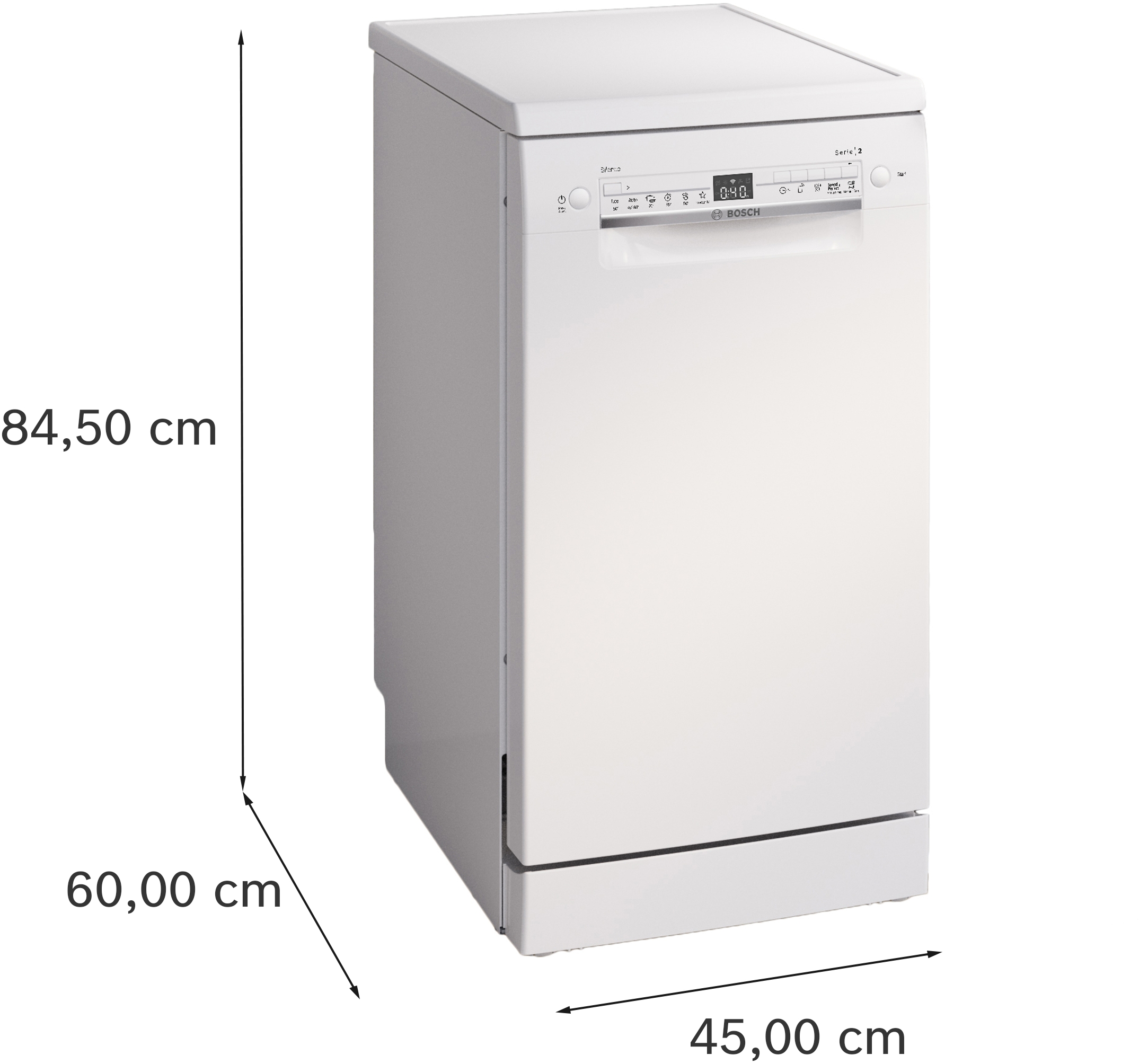 Bosch SPS2HKW55E, Szabadonálló mosogatógép