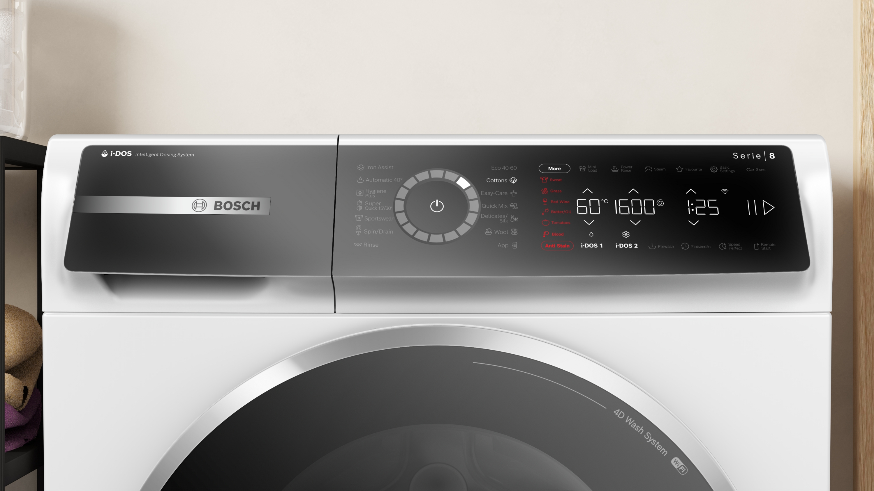 Bosch WGB266A5BY, Elöltöltős mosógép