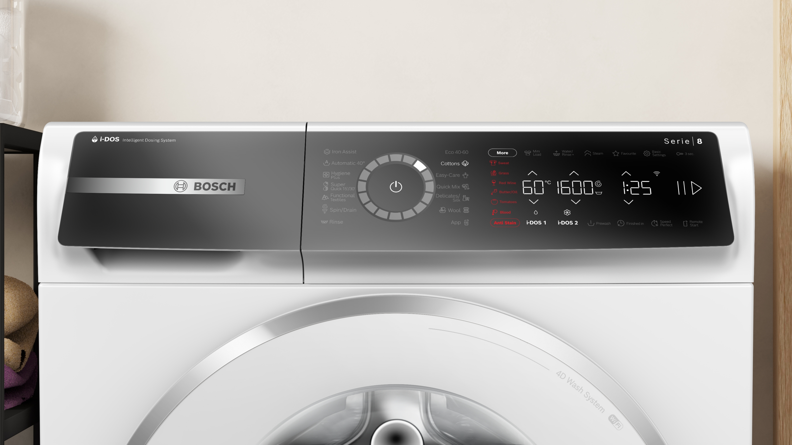 Bosch WGB266A6BY, Elöltöltős mosógép
