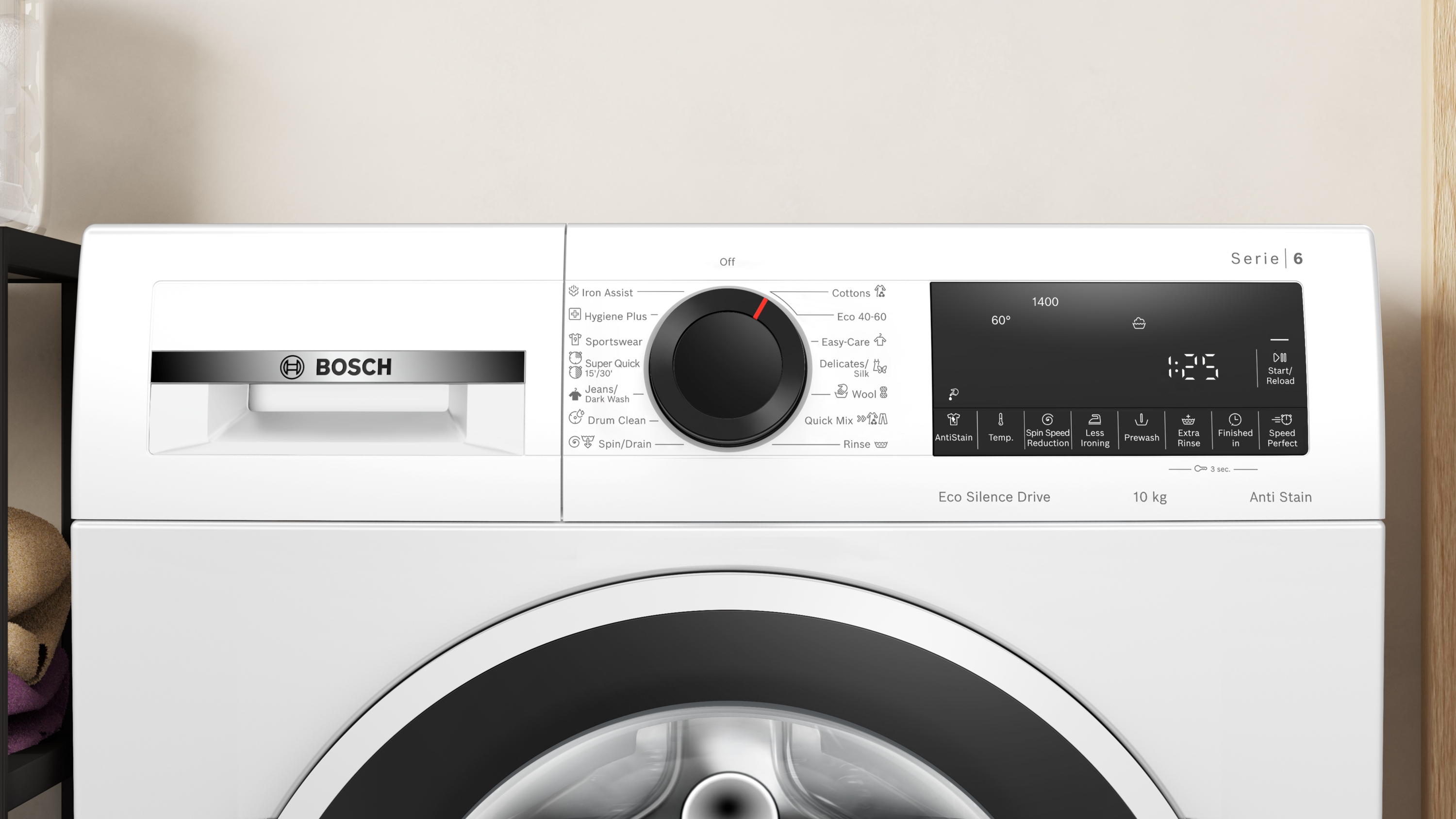 Bosch WGG2540NBY, Elöltöltős mosógép