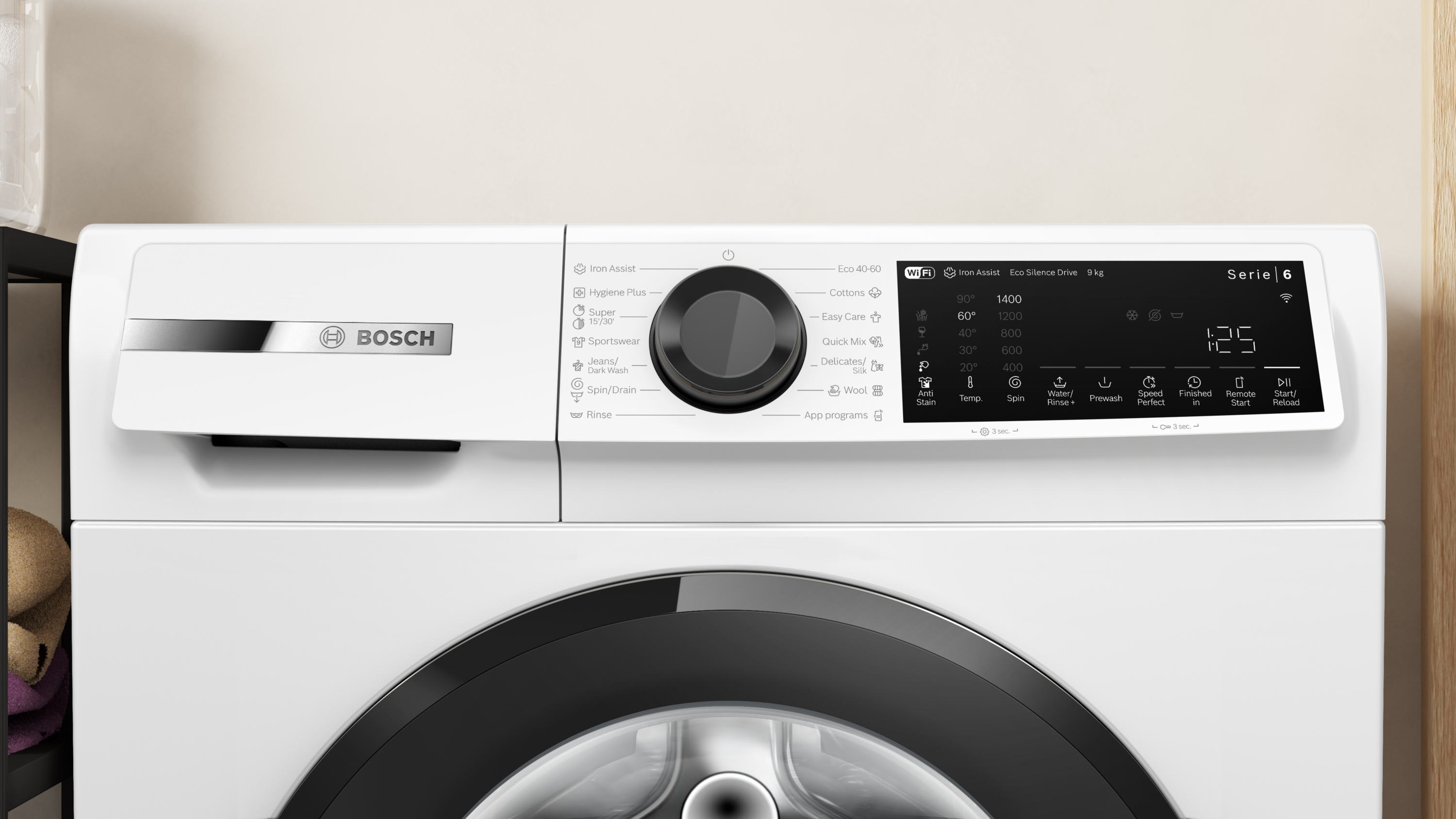 Bosch WGJ24401BY, Elöltöltős mosógép