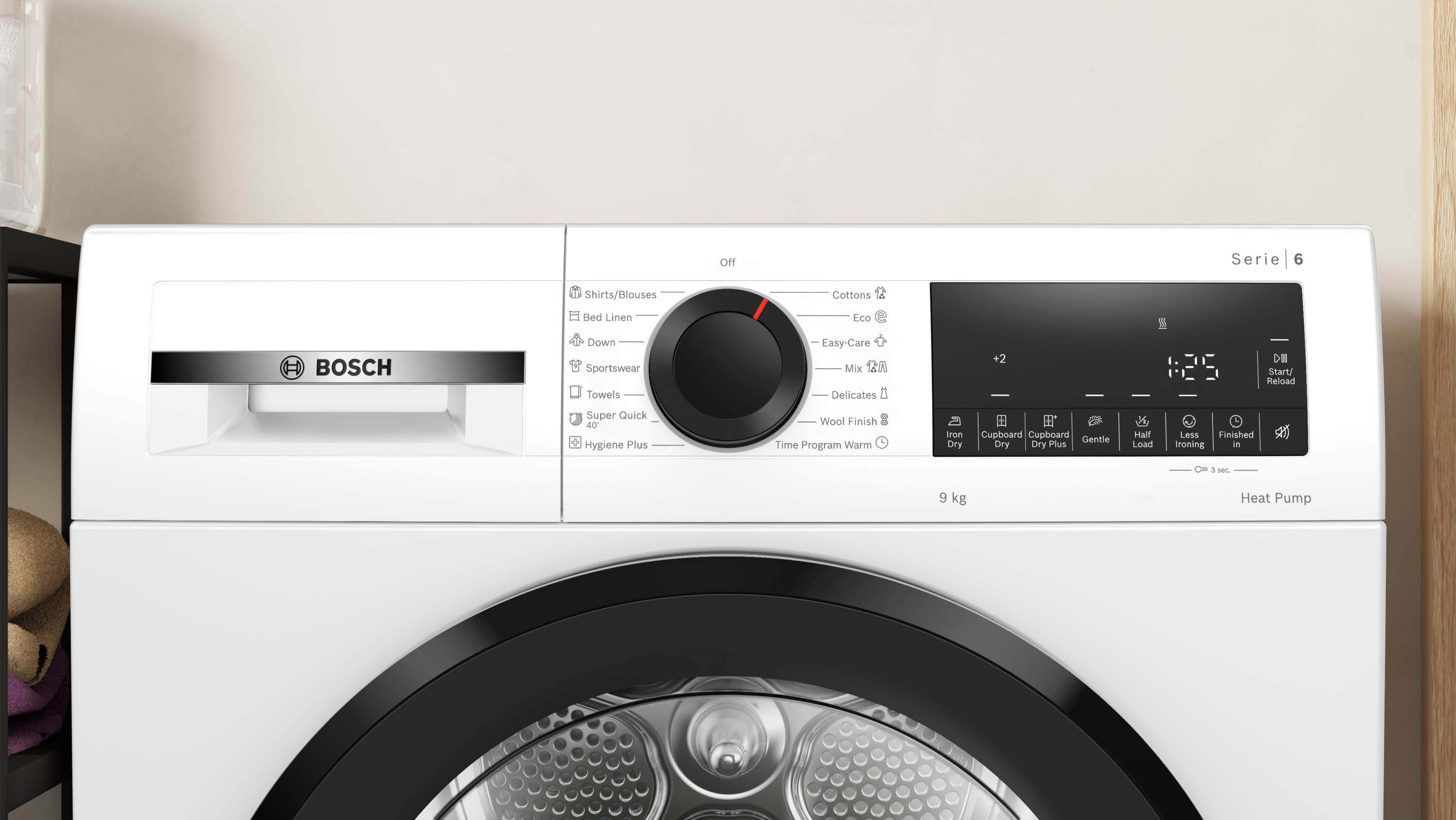 Bosch WQG243DNBY, Hőszivattyús szárítógép