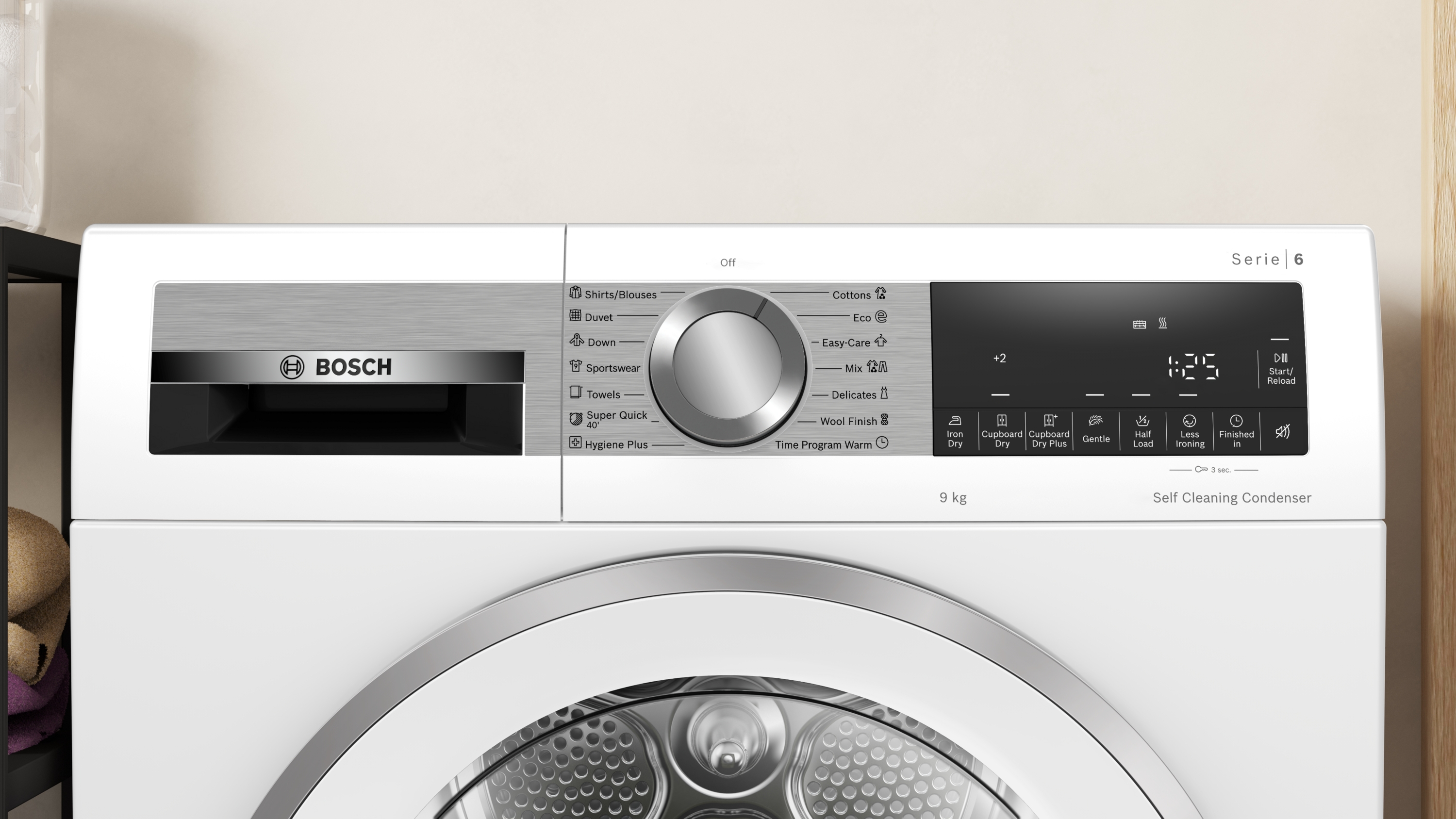 Bosch WQG24591BY, Hőszivattyús szárítógép