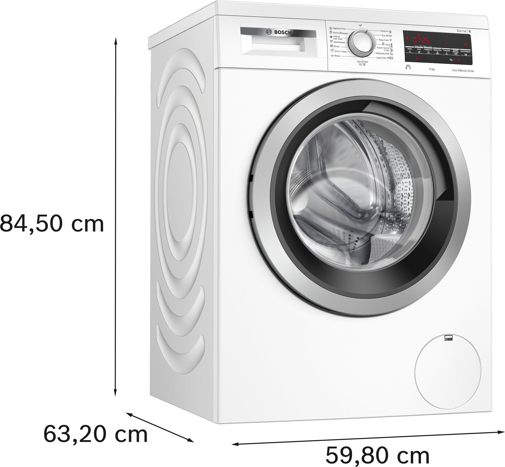 Bosch WUU28T62BY, Elöltöltős mosógép